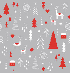 Funny christmas holiday seamless pattern Vector Image