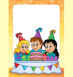 Party theme frame 4 Royalty Free Vector Image - VectorStock