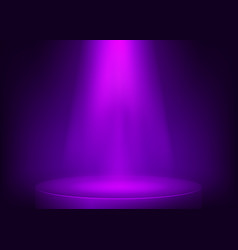 Purple spotlights on transparent background Vector Image