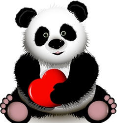 Valentine Panda Royalty Free Vector Image - Vectorstock