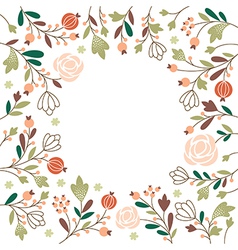 Floral greeting card Royalty Free Vector Image