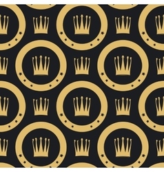 Seamless pattern with crown Royalty Free Vector Image