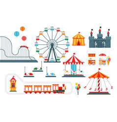 Rest in the park infographic elements flat Vector Image