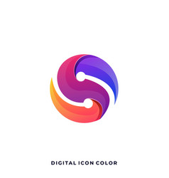 Abstract circle template Royalty Free Vector Image