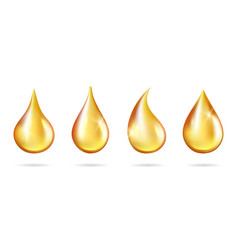 Oil drop yellow logo fuel lubricant mining icon Vector Image