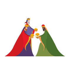 Three wise men happy epiphany day design Vector Image