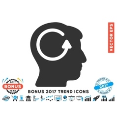 Refresh head memory icon Royalty Free Vector Image