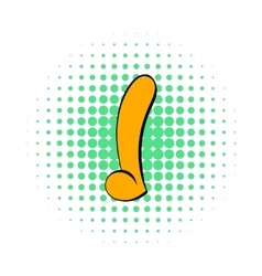 Dildo sex toy icon cartoon style Royalty Free Vector Image