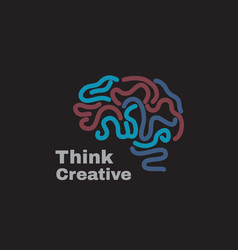 Brain power logo Royalty Free Vector Image - VectorStock