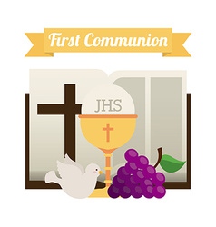 First communion Royalty Free Vector Image - VectorStock