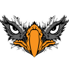 Hand-drawing eagle eyes Royalty Free Vector Image
