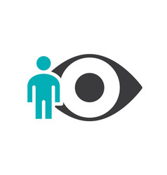 Open eye color icon Royalty Free Vector Image - VectorStock