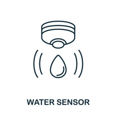 Water sensor icon simple element from sensors Vector Image