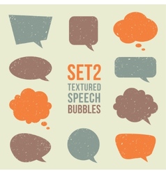 White speech bubbles set Royalty Free Vector Image