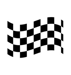 Checkered chequered waving wavy racing flag Vector Image