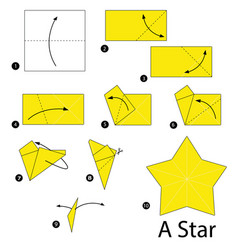 Step instructions how to make origami a ninja star