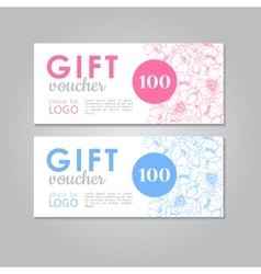 hipster gift certificate vector images 65
