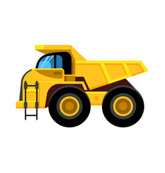 Cement mixer truck work yellow vehicle concrete Vector Image