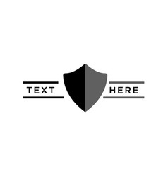 Shield logo design icon element Royalty Free Vector Image