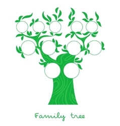 Family tree thin line style Royalty Free Vector Image