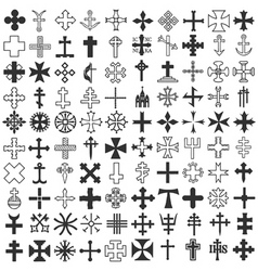 Patterned cross Royalty Free Vector Image - VectorStock