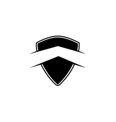 Shield logo design icon element Royalty Free Vector Image