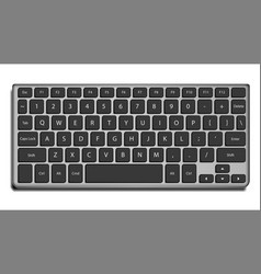 Laptop keyboard letters and buttons Royalty Free Vector