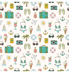 On vacation summer seamless pattern Royalty Free Vector