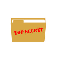 File Folder With Stamp Top Secret Vector Images 63