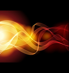 Abstract 3d background with waves Royalty Free Vector Image