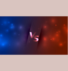 Versus vs screen with two focus light effect Vector Image