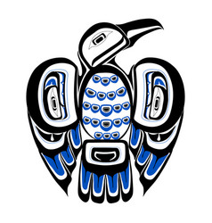 Haida raven tattoo Royalty Free Vector Image - VectorStock