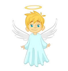 Cartoon of christmas angel Royalty Free Vector Image