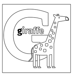 G for giraffe Royalty Free Vector Image - VectorStock