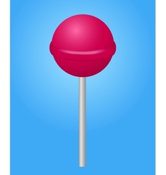 Pink candy lolipop Royalty Free Vector Image - VectorStock