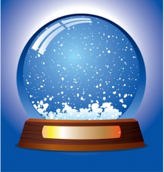 Snow globe Royalty Free Vector Image - VectorStock