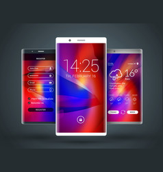 Mobile interface wallpaper design abstract Vector Image
