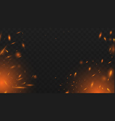 Red fire sparks Royalty Free Vector Image - VectorStock