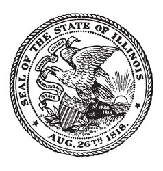 Seal Of The State Of Utah 1904 Vintage Royalty Free Vector