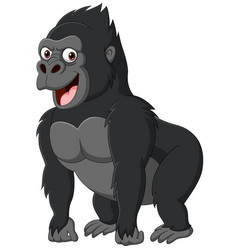 Gorilla cartoon Royalty Free Vector Image - VectorStock