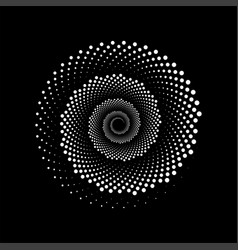 Design spiral dots backdrop Royalty Free Vector Image