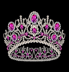 Gem Crown Royalty Free Vector Image - VectorStock