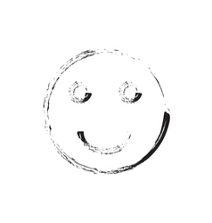 Smile face grunge icon symbol emoji Royalty Free Vector