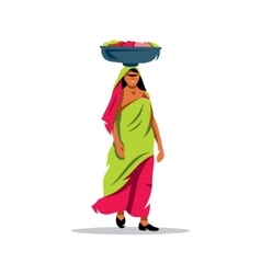 Indian woman Royalty Free Vector Image - VectorStock