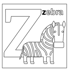 Alpaca letter a coloring page Royalty Free Vector Image