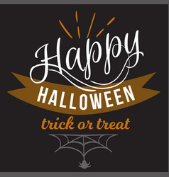 Logo happy halloween Royalty Free Vector Image