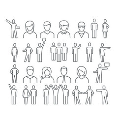 People Icons Royalty Free Vector Image - Vectorstock