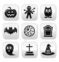Witch halloween icons set Royalty Free Vector Image