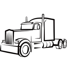 Simple with a tractor Royalty Free Vector Image