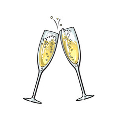 Champagne Cheers Sketch Vector Images (over 300)